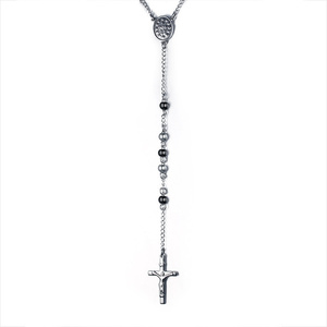 남성용 패션 고급 개인 힙합 보석 스테인레스 스틸 펑크 록 블랙 페르시 체인 목걸이 - Product Image 1
