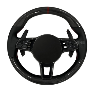 Volante de Fibra de Carbono y Cuero Personalizado para <span class=keywords><strong>Porsche</strong></span> <span class=keywords><strong>911</strong></span> 991 Cayenne Macan, <span class=keywords><strong>Precio</strong></span> de Fábrica - Product Image 5