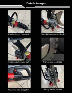 เครื่องเลื่อยวงเดือนตัดอิฐคอนกรีต 220V 8500W รุ่น W410-300 พร้อมรัศมีการหมุนที่สั้น ใช้งานง่าย ดูแลรักษาง่าย - Product Image 4