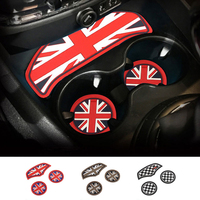 3 PCS/set Union Jack Auto Tapis antidérapant Coaster Copa Del Coche Car Storage Cup Holder Rubber Pad pour Mini Cooper Clubmann F54 F54