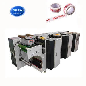 Cheap Price Jumbo Roll to Roll 1 2 3 Colors BOPP Adhesive Tape Flexo Printing Machine Manufacturer