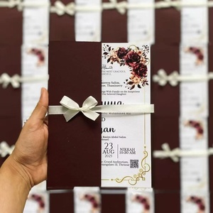 Biglietti d'invito per matrimonio, passaporti e libri con copertina rigida, rilegatura perfetta, <span class=keywords><strong>stampa</strong></span> digitale personalizzata con logo e goffratura, all'ingrosso - Product Image 2