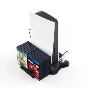 Estación de carga Usb para controlador de juegos, soporte de Base de ventilador de refrigeración multifuncional, estante de almacenamiento de <span class=keywords><strong>Cd</strong></span> de disco para <span class=keywords><strong>Ps5</strong></span> - Product Image 2