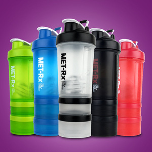 Botella mezcladora de proteínas Met-Rx de 500 ml, vaso deportivo reutilizable para hombres y mujeres - Product Image 1