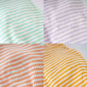 Qiqu perlengkapan hewan peliharaan kaus garis kustom ramah lingkungan lucu pakaian Anjing Greyhound Italia 100% katun bergaris kaus kain bergaris - Product Image 6