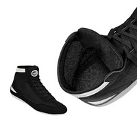 Chaussures de boxe légères antidérapantes en gros d'usine, logo personnalisé, respirantes, unisexes pour la gym et l'entraînement aux arts martiaux