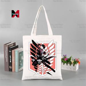 Shingekiไม่มีKyojinกระเป๋าช้อปปิ้งโจมตี<span class=keywords><strong>Titan</strong></span> Ecoผ้าใบนักช้อปLiberty Eren Levi Bolsas De Telaกระเป๋าช้อปปิ้ง-S Sacolas - Product Image 4