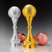 Trophée en résine de haute qualité pour football, basketball, golf – Design personnalisé, trophée commémoratif doré – Produit en stock