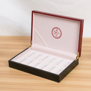 Emballage en bois laqué, Cordyceps sinensis, ginseng américain et concombre de mer, produits de santé, emballage, boîte-cadeau - Product Image 2