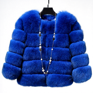 Nuovo Stile 2026 <span class=keywords><strong>Cappotto</strong></span> Invernale in Pelliccia Sintetica da Donna Giacca in Finta Pelliccia di Volpe Personalizzata Corta alla Moda - Product Image 5