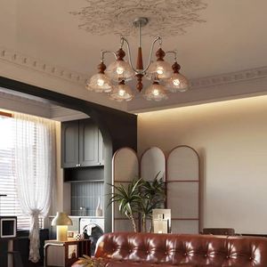 Lustre <span class=keywords><strong>de</strong></span> salon moderne et luxueux, télécommande, verre, intensité variable, 3 températures, installation facile, éclairage à 360° - Product Image 5