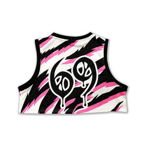 T-<span class=keywords><strong>shirt</strong></span> à manches courtes et col en V <span class=keywords><strong>de</strong></span> style rétro pour femmes Logo personnalisé Streetwear court pour l'été Design imprimé respirant - Product Image 3