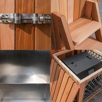 Baignoire ovale de luxe pour rééducation, machine de cryothérapie en bois, bain de glace commercial en acier inoxydable