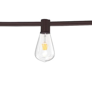 IP65 Brown Plastic Rustic String <b>Light</b> 30 Edison <b>Bulbs</b> AC Powered Warm <b>Light</b> Garden Patio Party Decor Ceiling <b>light</b> - Product Image 1
