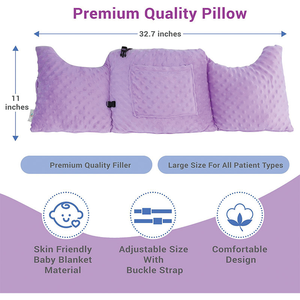 หมอนกอดเนื้อนุ่มสำหรับการผ่าตัดพักฟื้นหลังผ่าตัดหมอนหนุนผนังหน้าอกพร้อมกระเป๋า - Product Image 6