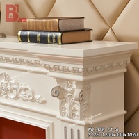 Moderne décoration intérieure poêle à granulés bois de cheminée insert électrique cheminée manteaux 328 F1-A
