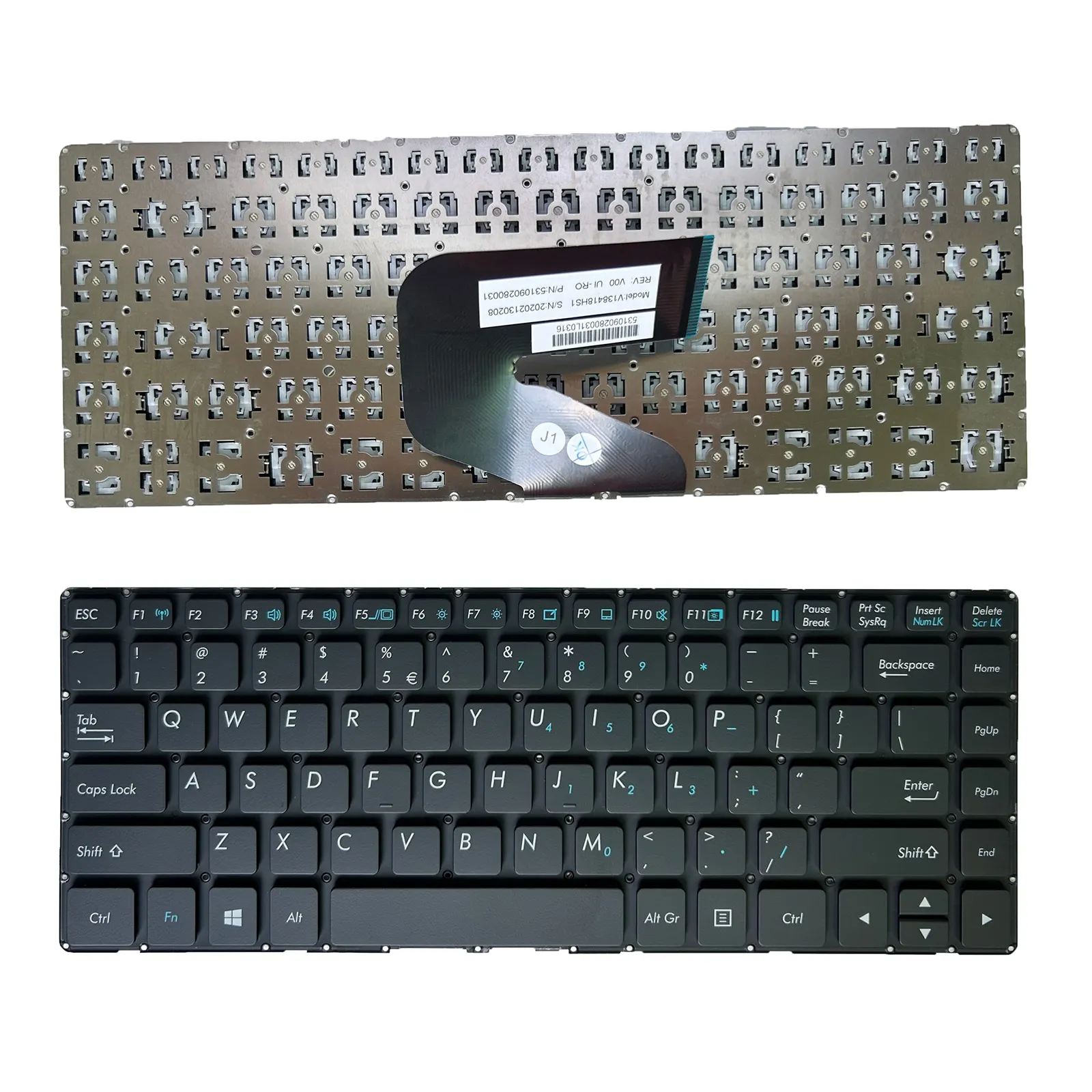 Novo teclado para laptop Getac S410 G3 S410V 6150e sem retroiluminação US sem moldura