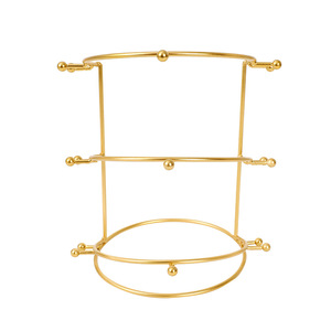Soporte de exhibición <span class=keywords><strong>para</strong></span> coronas de novia, estante <span class=keywords><strong>para</strong></span> accesorios <span class=keywords><strong>para</strong></span> el cabello, soporte de metal dorado <span class=keywords><strong>para</strong></span> tocados, joyería, fotografía, transmisión en vivo, adorno <span class=keywords><strong>para</strong></span> habitación - Product Image 5