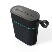 Mini haut-parleur portable 2025 pour V5.3 avec éclairage LED RVB, étanche IPX6, pour extérieur, USB, AUX, communication