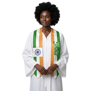 Estola de Graduación Personalizada con Impresión Digital en Satén, Bandera Universitaria Estilo Bandera, Impermeable, Antiarrugas, Acrílica - Product Image 1