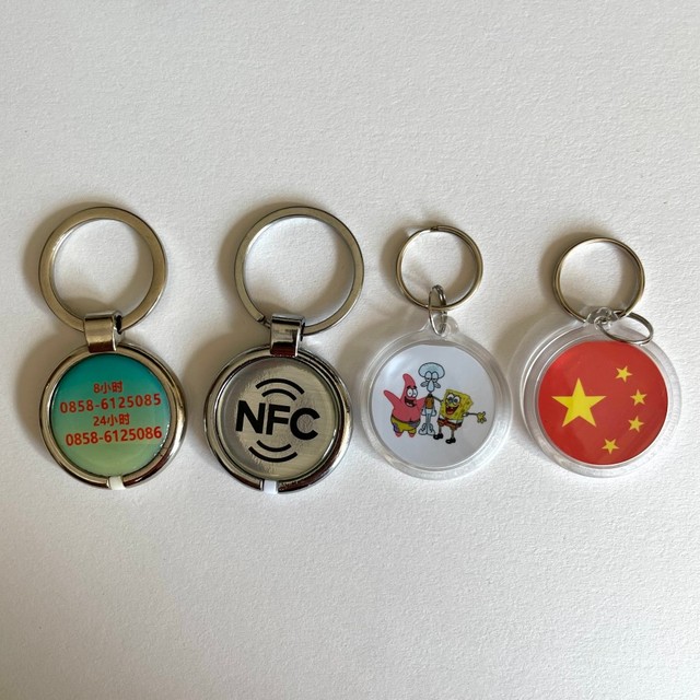 13.56MHz NFC Keychain for Contactless Payment Key Ring NFC Tag Keyfob