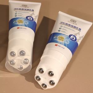 หลอดเครื่องสำอางสีขาวพร้อมฝาลูกกลิ้งเหล็ก 5 ลูก สำหรับนวดดูแลข้อต่อและบรรเทาอาการปวดกล้ามเนื้อ - Product Image 3