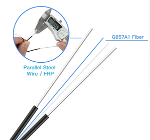 Cable de Fibra Óptica para Exteriores e Interiores, 1/2 Núcleo, FRP, Cable de Conexión FTTH - Product Image 4