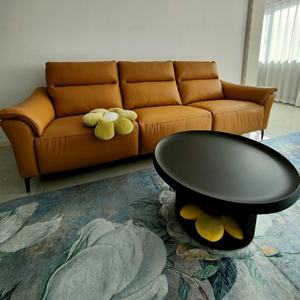 Table basse ronde en métal de style nordique moderne et luxueux, table d'appoint, mobilier de salon, ensemble de tables basses rondes pour le salon - Product Image 6