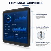 Moniteur industriel à écran tactile capacitif Bestview 27 pouces, cadre ouvert