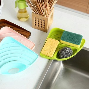 Rejilla de almacenamiento triangular multifuncional para fregadero de cocina, rejilla de drenaje de esponja para lavar platos <span class=keywords><strong>mu</strong></span> - Product Image 4