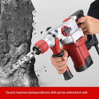 Marteau perforateur électrique multifonctionnel 1200W, outil professionnel pour la maison et l'industrie, pour béton, marteaux rotatifs électriques CE