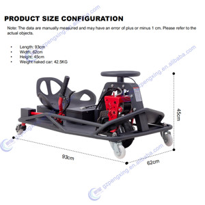 Pengxing - Kart Eléctrico Comercial para Carreras en Interiores, Kart Acrobático con <span class=keywords><strong>Motor</strong></span> de 500W de Alta Potencia, para Todas las Edades - Product Image 4