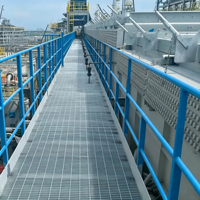 Rejilla de Acero Galvanizado por Inmersión en Caliente XICHI, Tamaño Personalizado XC-GGB-005 para Plataforma de Planta Petroquímica