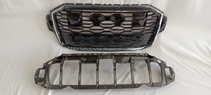 Grille de radiateur à cadre argenté pour Audi Q7 4M.5 RSQ720-23 plastique ABS pièces automobiles nouvel état pare-chocs avant stock américain en gros - Product Image 3