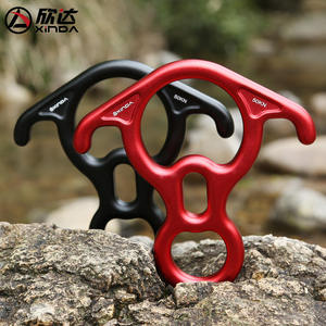 Dispositif d'abordement en forme de huit Xinda Climbing 50Kn en alliage d'aluminium pour l'escalade en plein air et les opérations en haute altitude - Product Image 2