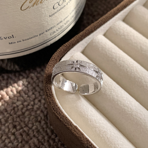 Simple zircon <b>plain</b> band <b>ring</b> for women niche light luxury high-end feel colorfast open <b>ring</b> for index fingers - Product Image 4