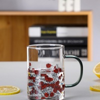 Bouilloire en verre résistant à la chaleur de 2000 ml avec couvercle et poignée en acier inoxydable pour la maison, pour préparer des jus de fruits faits maison