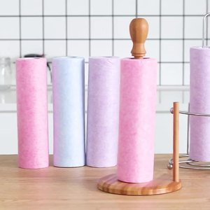 25*25cm chiffon jetable noix de coco serviette de cuisine rouleau ménage vaisselle chiffon de nettoyage absorbant et dégraissant tampon à récurer - Product Image 6