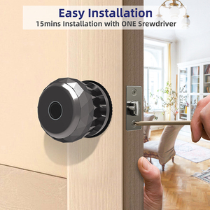 Kunci pintu pintar sidik jari, tombol pintu pintar dengan kontrol aplikasi Tuya, kunci kenop sidik jari cetak - Product Image 6
