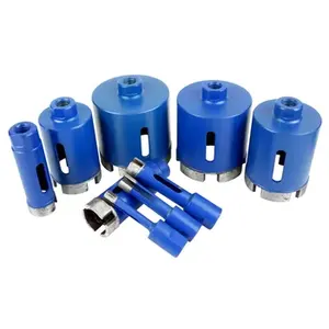 20-68mm Vacuum Brazed Hole Saw Drill Bit Cutter Coated Drill Bit Set with 2 Saw Blade for Core Drilling and Biting