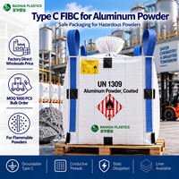 Sac Jumbo Conducteur Type C, Sac FIBC, Sac de 2000 kg, Sac de 1000 kg, UN1309, en Aluminium Métallique, pour Usine, Usage Intensif, Approvisionnement en Vrac
