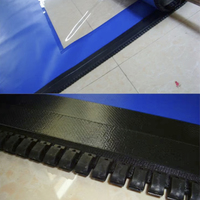 Vente directe usine : Accessoires modernes en PVC durables et faciles à installer pour portes rapides anti-poussière, rails de guidage automatiques et fermetures éclair