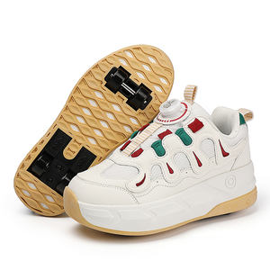 Patins à roulettes à double rangée à boucle rotative, 4 roues, chaussures de marche automatiques, patins à roulettes détachables, chaussures de sport pour enfants - Product Image 4