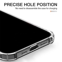 Étui de téléphone antichoc pour iPhone 7 8 11 12 13 14 15 16 Plus Pro Max Xs X étuis de Protection d'objectif transparents