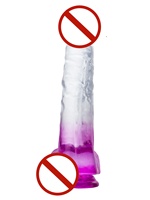 Vibromasseur réaliste en TPE de 8 pouces avec ventouse puissante, stimulateur du point G pour la masturbation féminine, jouet sexuel pour adultes