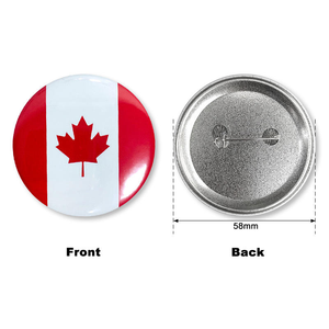 Bandiere Nazionali di Canada, Regno Unito, <span class=keywords><strong>Giappone</strong></span>, Corea, Austria, Polonia, Germania, Distintivi Rotondi in Metallo, Badge in Latta - Product Image 2