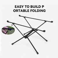 Table de camping pliante légère pour l'extérieur Table tactique pliable en alliage d'aluminium avec sac de transport pour le pique-nique en camping