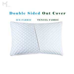 Almohadas refrescantes de bambú para dormir, <span class=keywords><strong>almohada</strong></span> de espuma de memoria triturada, ajustable, fresca, para parte trasera y estómago - Product Image 2