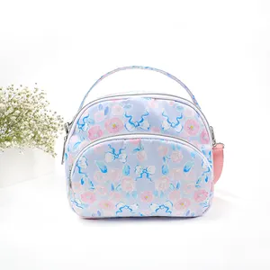 Bolsa de ombro único estampada para mulheres, bolsa de nylon com bico transversal à prova d'água, novidade na bolsa de cintura