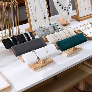 Expositor de Joyería de Madera para Venta al por Mayor y Menor, Bandeja y Soporte para Pulseras, Colgantes y Collares, para Tiendas y Cajas de Joyería - Product Image 3
